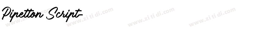 Pipetton Script字体转换